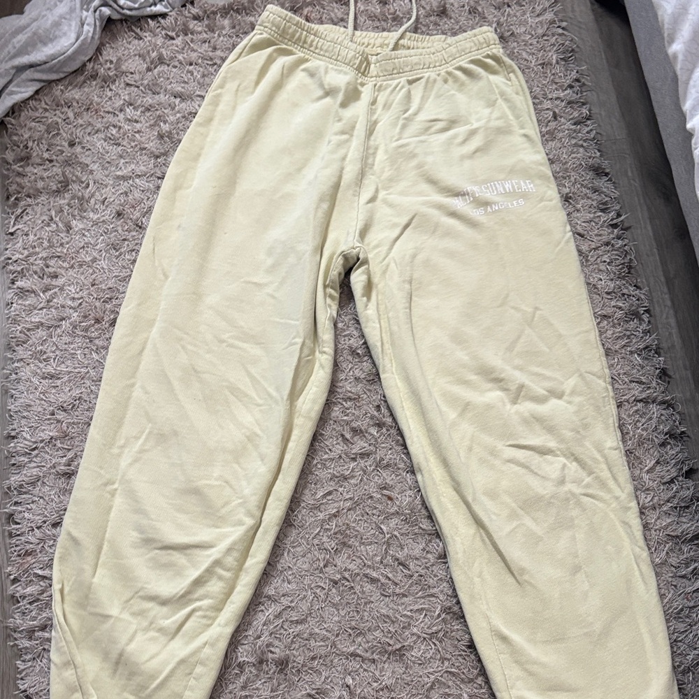 PacSun Light Yellow Sweatpants